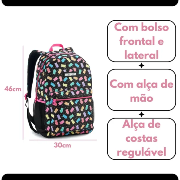 Mochila grande feminina com estojo - Image 3